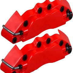 Red Style Disc Brake Caliper Covers Kit Universal