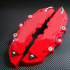 Red Style Disc Brake Caliper Covers Kit Universal