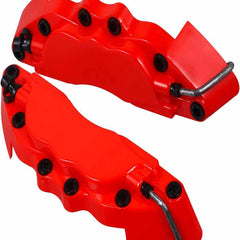 Red Style Disc Brake Caliper Covers Kit Universal