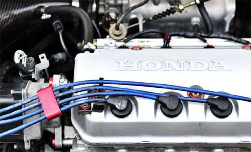 3-pc Red JDM SPW Spark Plug Wires Ignition Cable Wiring Separators Dividers Kit Universal