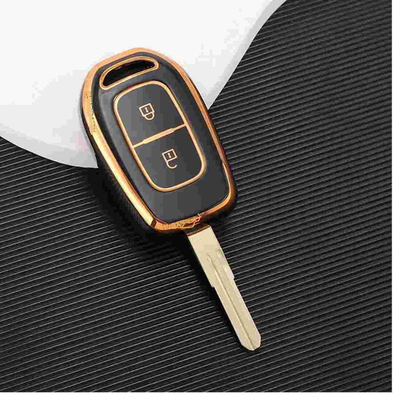 Renault TPU 2 Button Remote Car Key Cover Compatible with Kiger, Kwid, Duster