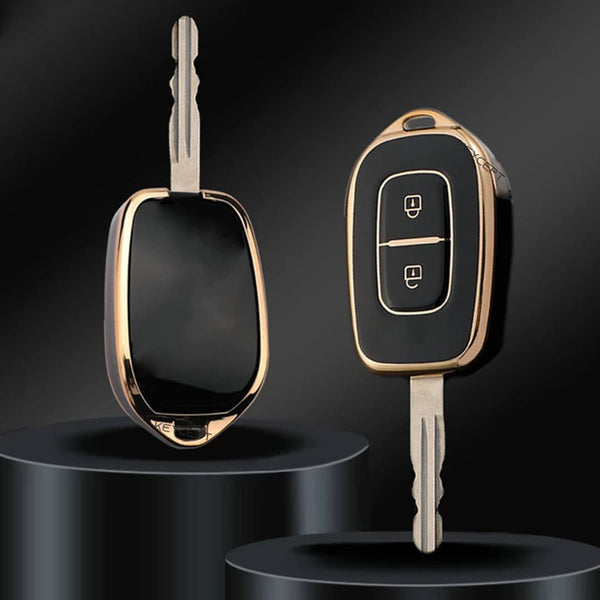Renault TPU 2 Button Remote Car Key Cover Compatible with Kiger, Kwid, Duster