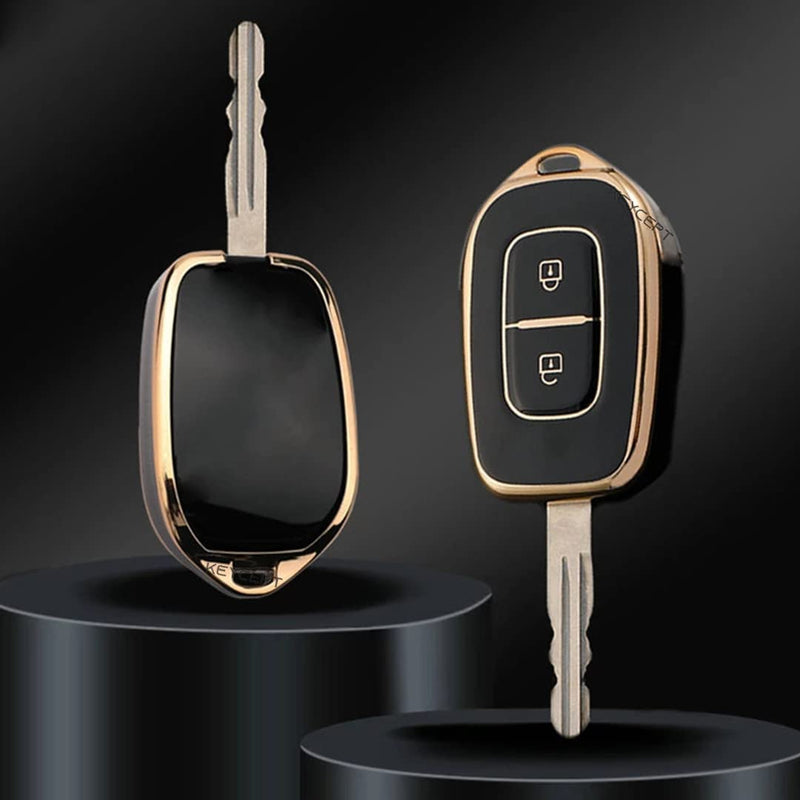 Renault TPU 2 Button Remote Car Key Cover Compatible with Kiger, Kwid, Duster