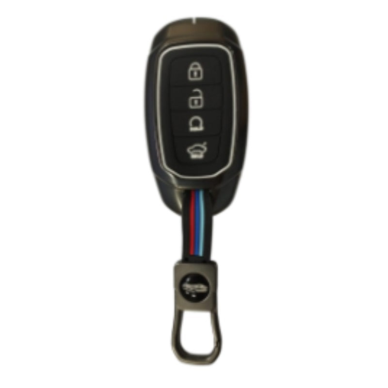 Metal Key Cover For Hyundai : Tucson 2022 4 Button Smart Key