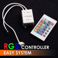 24 Key IR Remote Controller For RGB 3050/3528 LED Light Strip DC 9V-12V