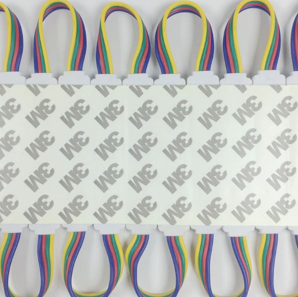 10pcs RGB LED Module 1.5W DC12V 5050 Waterproof IP65 Injection Modules