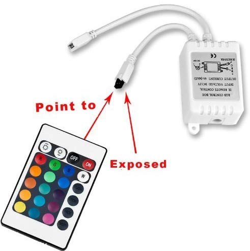 24 Key IR Remote Controller For RGB 3050/3528 LED Light Strip DC 9V-12V
