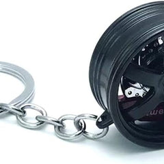 Rim Keychain,MoreChioce Zinc Alloy Metal Key Holder Creative Wheel Hub Keyring Mini Wheel Hub Pendant Charm Decoration Accessories For Men Women