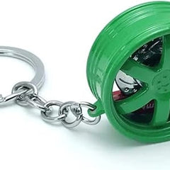 Rim Keychain,MoreChioce Zinc Alloy Metal Key Holder Creative Wheel Hub Keyring Mini Wheel Hub Pendant Charm Decoration Accessories For Men Women