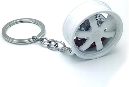 Rim Keychain,MoreChioce Zinc Alloy Metal Key Holder Creative Wheel Hub Keyring Mini Wheel Hub Pendant Charm Decoration Accessories For Men Women