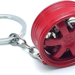 Rim Keychain,MoreChioce Zinc Alloy Metal Key Holder Creative Wheel Hub Keyring Mini Wheel Hub Pendant Charm Decoration Accessories For Men Women