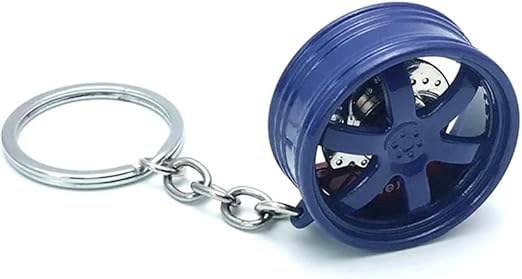 Rim Keychain,MoreChioce Zinc Alloy Metal Key Holder Creative Wheel Hub Keyring Mini Wheel Hub Pendant Charm Decoration Accessories For Men Women