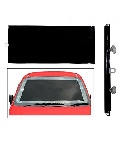 Car Front Windshield Roll Up Type Retractable Sunshade in Black Colour