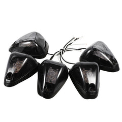 5x Smoke Lens White LED Cab Roof Marker Running Lights For Pickup SUV 4x4