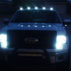 5x Smoke Lens White LED Cab Roof Marker Running Lights For Pickup SUV 4x4