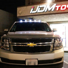 Thar Hummer 5PCS White Roof Cab Lamp Clearance Marker Light