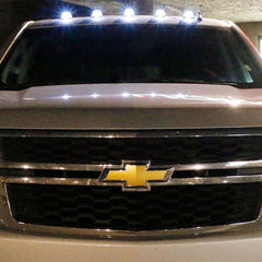 Thar Hummer 5PCS White Roof Cab Lamp Clearance Marker Light