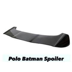 Polo 2010-2023 Batman Style Ar-vw-027 Glossy Black Roof Wing Rear Spoiler Compatible with Roof Wing Rear Spoiler Batman Style Ar-vw-027 Glossy Black