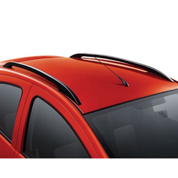 Car Universal Sporty Drill Free Roof Rails BLACK