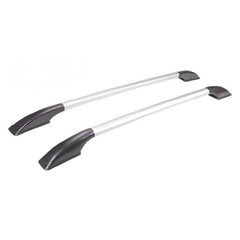 Car Universal Sporty Drill Free Roof Rails Black-Silver
