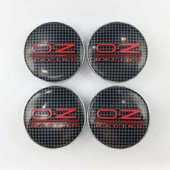 4pcs O.Z RACING Red Emblem Car Wheel Center Hub Cap Caps Badge Sticker Decal 60mm