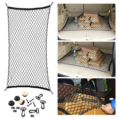 Car SUV Rear Cargo Trunk Storage Organizer Net plus mounting KIT