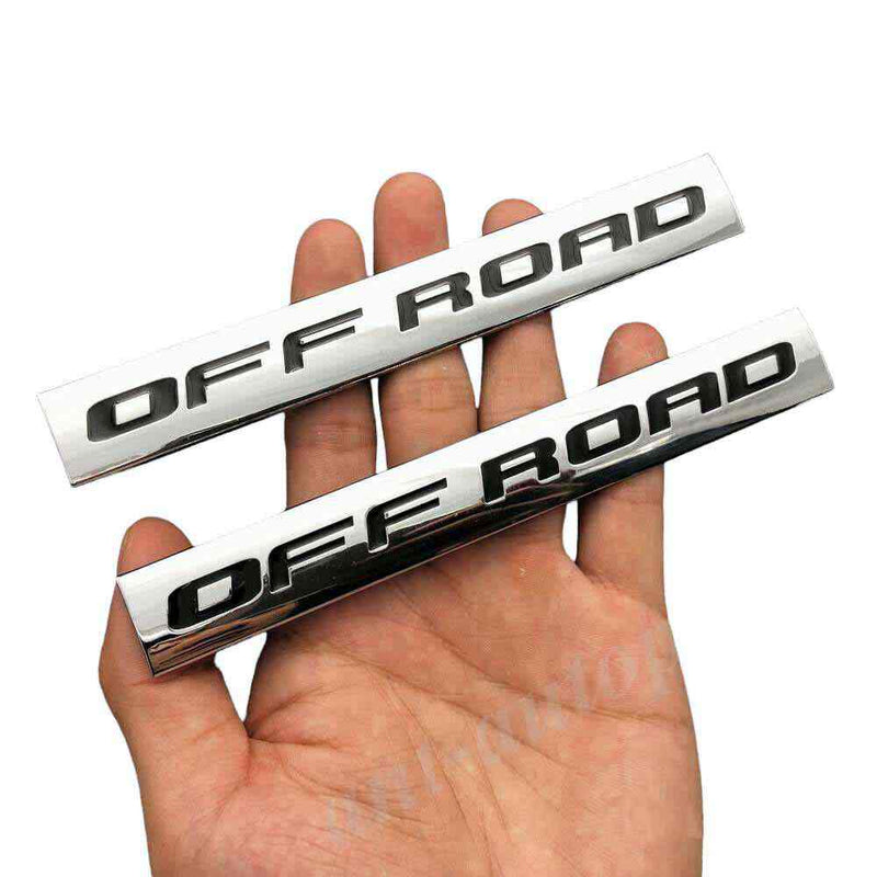 1pcs Chrome Black OFF ROAD 3D Metal Car Sticker Emblem Badge Car Bike Decorative