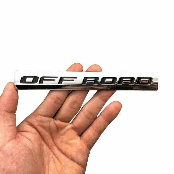 1pcs Chrome Black OFF ROAD 3D Metal Car Sticker Emblem Badge Car Bike Decorative