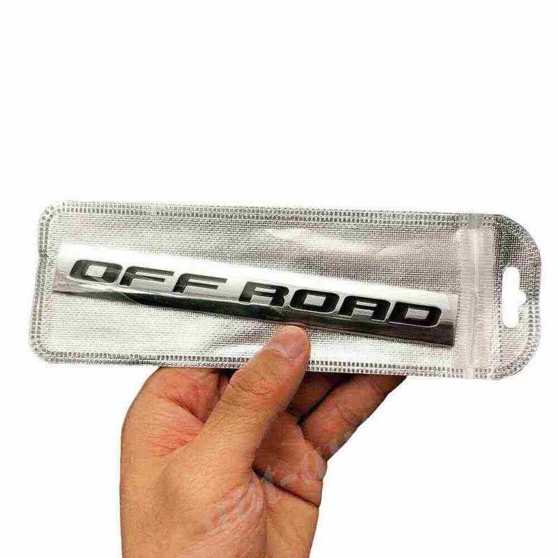 1pcs Chrome Black OFF ROAD 3D Metal Car Sticker Emblem Badge Car Bike Decorative