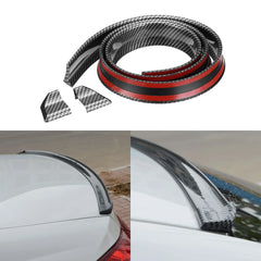 Samurai 4.9Ft/1.5M x 35MM Universal Carbon Fiber Car Rear Roof Trunk Spoiler Wing Lip Sticker