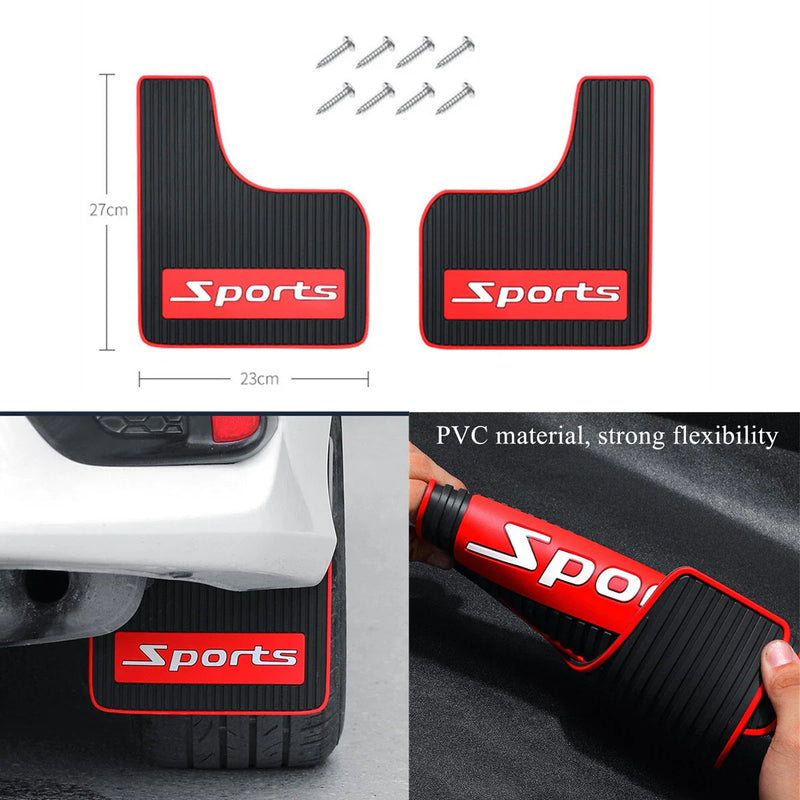 2 Pcs Sports Universal Mud Flaps Mudflaps Splash Guards For Car Pickup SUV Truck