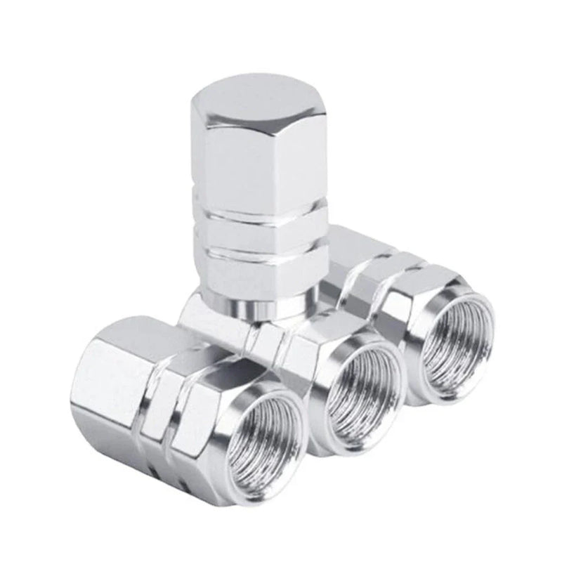 4pcs Aluminum Wheel Tire Valve Stem Air Dust Caps Cover