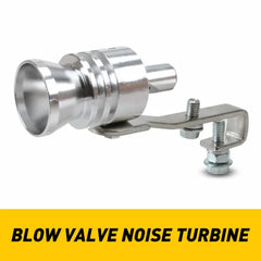1pc Universal Turbo Sound Noise Exhaust Muffler Pipe Whistle Fake Blow off valve BOV Simulator Whistler