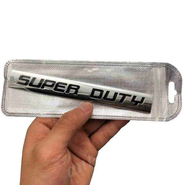 1pcs Chrome Black SUPER DUTY 3D Metal Car Sticker Emblem Badge Car Bike Decorative