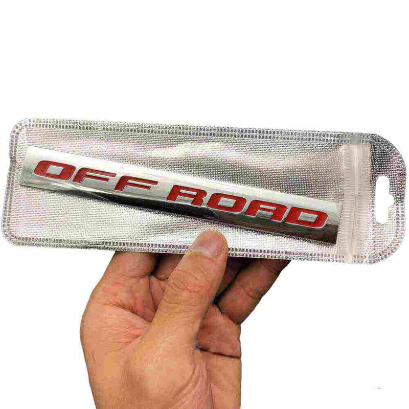 1pcs Chrome Red OFF ROAD 3D Metal Car Sticker Emblem Badge Car Bike Decorative