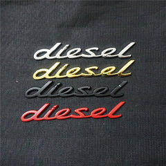 1x Matte diesel Metal Sticker Emblem Badge Decal Bumper Turbo Engine Edition