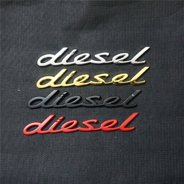 1x Matte diesel Metal Sticker Emblem Badge Decal Bumper Turbo Engine Edition