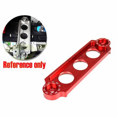 UNIVERSAL RED BILLET ALUMINIUM BATTERY TIE DOWN SMALL BRACKET FOR CAR