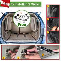 Car SUV Rear Cargo Trunk Storage Organizer Net plus mounting KIT