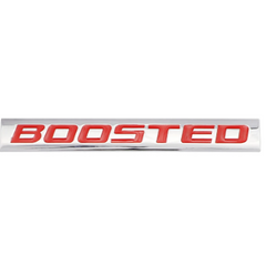 1pcs Chrome Red BOOSTED 3D Metal Car Sticker Emblem Badge Car Bike Decorative