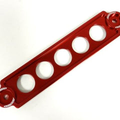 UNIVERSAL RED BILLET ALUMINIUM BATTERY TIE DOWN BIG BRACKET FOR CAR