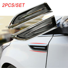 2Pcs Air Vent Flow Grille Cover Splitter Trim For Auto Door Body Fender Accessories