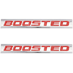 1pcs Chrome Red BOOSTED 3D Metal Car Sticker Emblem Badge Car Bike Decorative