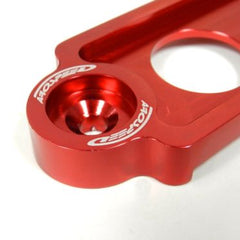 UNIVERSAL RED BILLET ALUMINIUM BATTERY TIE DOWN BIG BRACKET FOR CAR