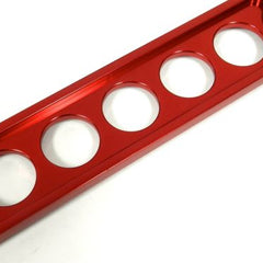 UNIVERSAL RED BILLET ALUMINIUM BATTERY TIE DOWN BIG BRACKET FOR CAR