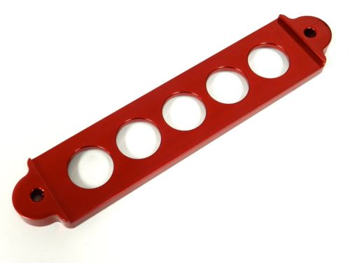 UNIVERSAL RED BILLET ALUMINIUM BATTERY TIE DOWN BIG BRACKET FOR CAR