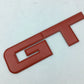 Metal GT Auto Rear Tailgate Badge Emblem Fender Trunk Lid Self Adhesive Sticker For Car