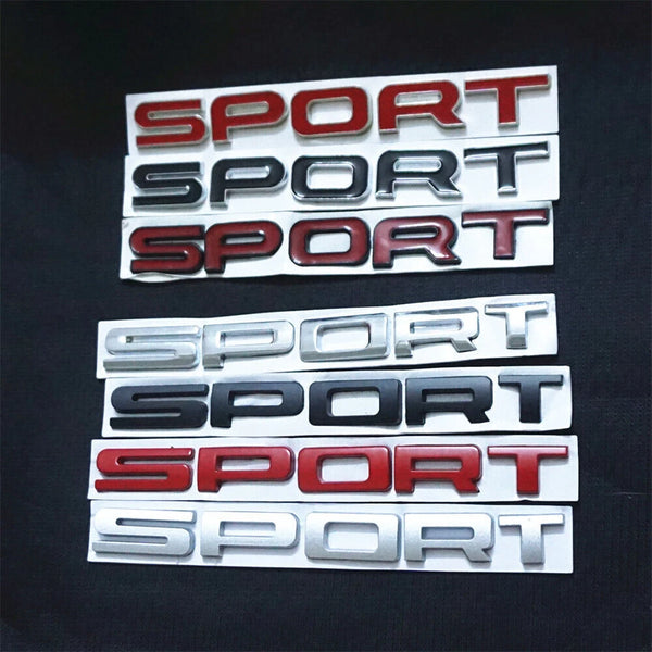 Car 3D Sticker Letters Hood Emblem Logo Badge For Car Styling SPORT-Letter-Sticker