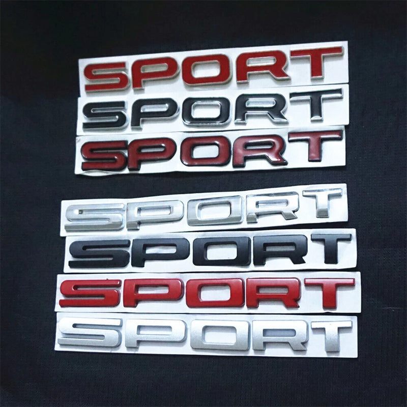 Car 3D Sticker Letters Hood Emblem Logo Badge For Car Styling SPORT-Letter-Sticker