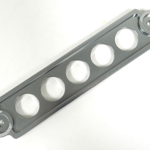 UNIVERSAL SILVER BILLET ALUMINIUM BATTERY TIE DOWN BIG BRACKET FOR CAR